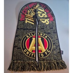 Atlanta United SUMMER OF SOCCER 2018 MLS Acrylic Scarf 60" Ruffneck Multicolored